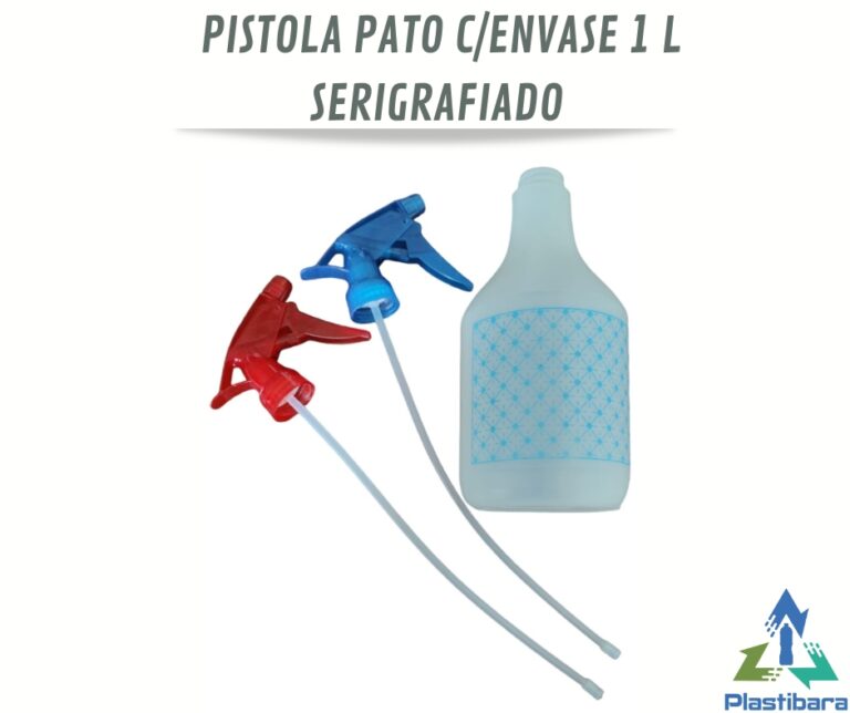 PISTOLA ATOMIZADORA PATO CON ENVASE 1L SERIGRAFIADO