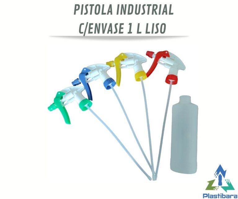 PISTOLA ATOMIZADORA INDUSTRIAL CON ENVASE 1L LISO